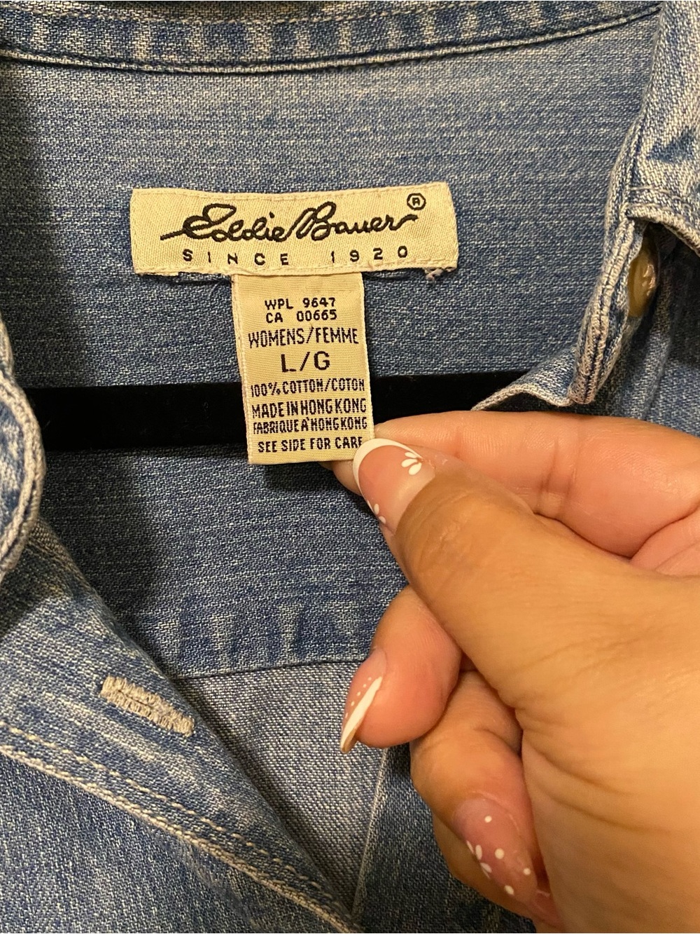 Vintage 90s Eddie Bauer Button-Up Shirt - Picture 4 of 5
